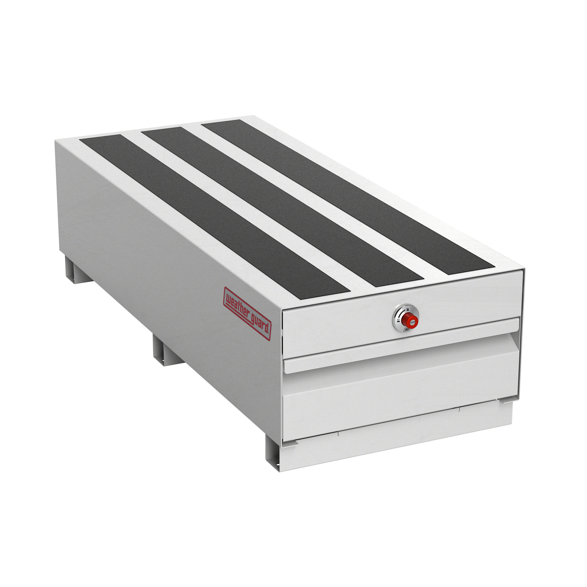 Weather Guard PACK RAT Truck Box Storage Drawer, Steel, White, 48in x 20in x 13in, Model# 336-3-04